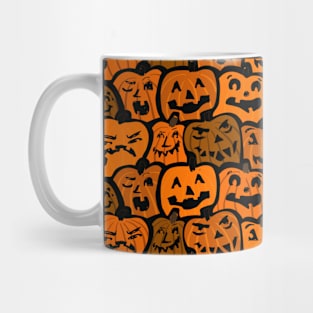 Crowded Pumpkins Halloween Mug